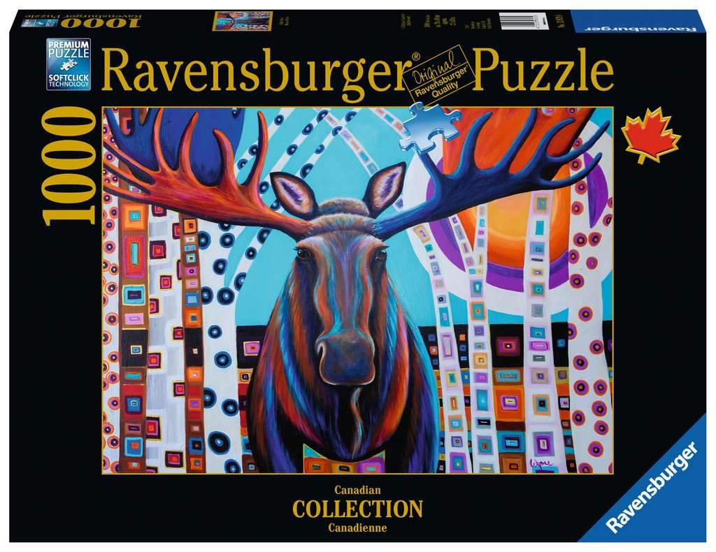 Ravensburger Canadian Collection Winter Moose 1000 Piece Puzzle image 0